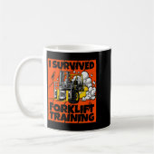 Ik heb vorkheftrucktraining overleefd, nieuwe vork koffiemok (Links)