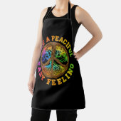 Ik heb vreedzame, gemakkelijke hippie vredesboom c schort (Insitu)