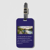 Ik heb vreugde als een rivier bagagelabel (Voorkant (verticaal))