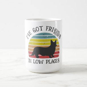 IK HEB VRIENDEN IN LAGE PLAATSEN CORGI DOG KOFFIEMOK