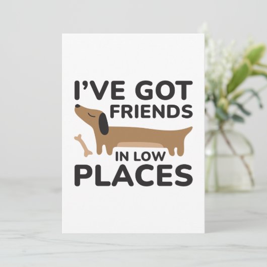 Ik heb vrienden op kleine plekken bedankkaart (Staand voorkant)