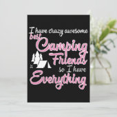 Ik heb waanzinnige geweldige beste kampeervrienden (Staand voorkant)