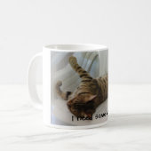 Ik heb wat koffie nodig. koffiemok (Voorkant links)