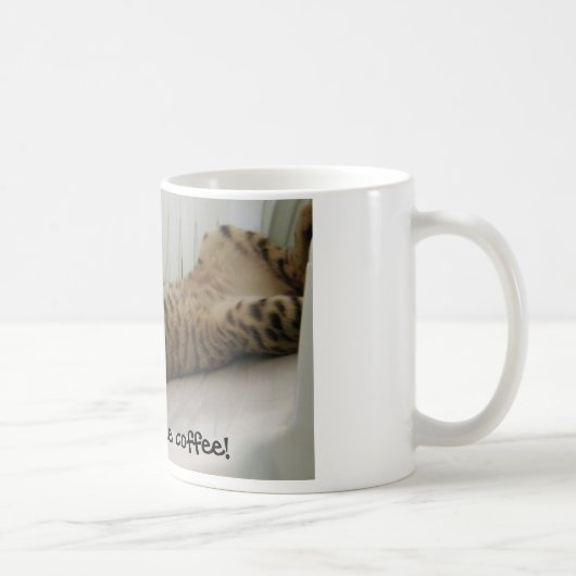 Ik heb wat koffie nodig. koffiemok (Rechts)