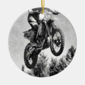 Ik heb wat lucht. - Motocross Racer Keramisch Ornament (Voorkant)
