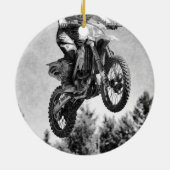 Ik heb wat lucht. - Motocross Racer Keramisch Ornament (Achterkant)