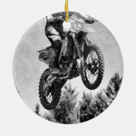 Ik heb wat lucht. - Motocross Racer Keramisch Ornament