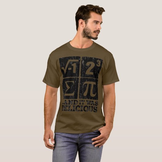 Ik heb wat pi Funny gegeten... Wiskunde Nerd T-shirt (Voorkant volledig)