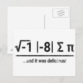Ik heb wat Pi's |  donker Briefkaart (Voorkant / Achterkant)