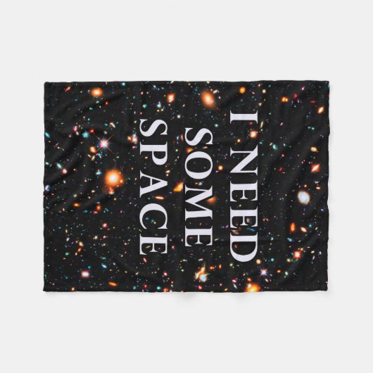 Ik heb wat ruimte nodig fleece deken (Voorkant (Horizontaal))