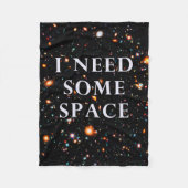 Ik heb wat ruimte nodig fleece deken (Voorkant)