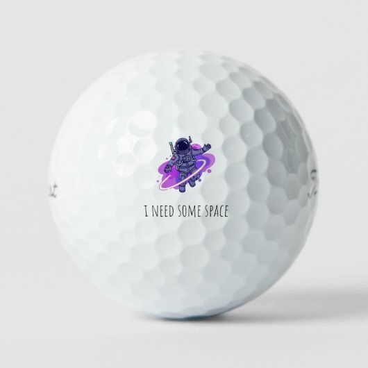 'Ik Heb Wat Ruimte Nodig' Grappig Speels Ruimtevaa Golfballen (Voorkant)