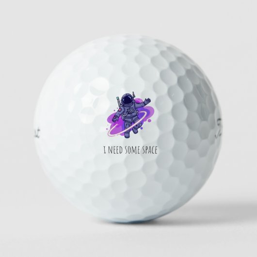 'Ik Heb Wat Ruimte Nodig' Grappig Speels Ruimtevaa Golfballen (Voorkant)
