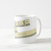 "Ik heb wat ruimte nodig" (grote) Mok (Voorkant rechts)