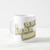 "Ik heb wat ruimte nodig" (grote) Mok (Voorkant links)