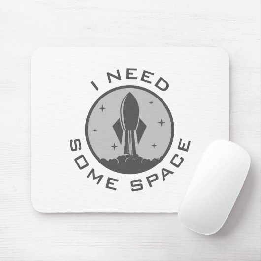 Ik heb wat ruimte nodig muismat (Met muis)