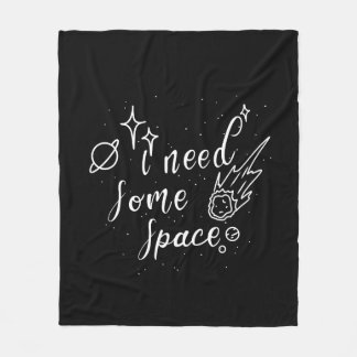 Ik heb wat ruimte nodig Outer Space Design Fleece Deken
