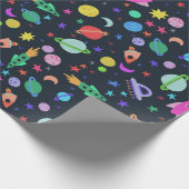 Ik heb wat ruimte-UFO-planeten nodig met een roetp Cadeaupapier (Hoek)