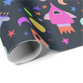 Ik heb wat ruimte-UFO-planeten nodig met een roetp Cadeaupapier (Rol Hoek)