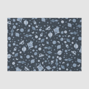 Ik heb wat ruimte-UFO-raket-patrooncadeau nodig Tissuepapier