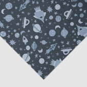 Ik heb wat ruimte-UFO-raket-patrooncadeau nodig Tissuepapier (Detail)