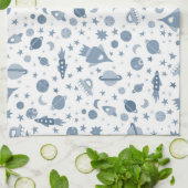 Ik heb wat ruimte-universum UFO Planet Patroon nod Theedoek (Gevouwen)