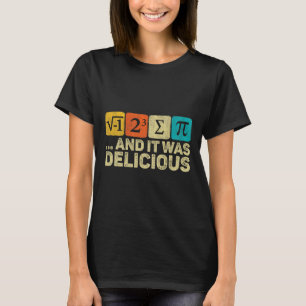 Ik heb wat taart gegeten en het was een heerlijke t-shirt