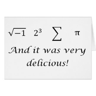 Ik heb wat wiskunde shirt gegeten