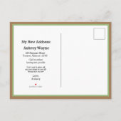 Ik heb Waterverf Cactus-woestijn nieuw adres verpl Aankondigingskaart (Achterkant)