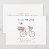 Ik heb Waterverf Chic Moving Announcement verplaat Aankondiging (Voorkant / Achterkant)