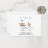 Ik heb Waterverf Chic Moving House verplaatst Notitiekaartje (Voorkant / Achterkant in situ)