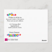 Ik heb waterverf handboeien fotokaart gemaakt briefkaart (Achterkant)