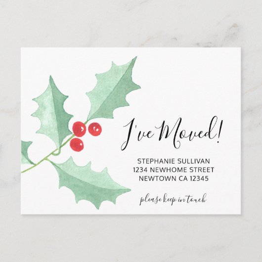 Ik heb Waterverf Holly het Briefkaart van de Aanko (Voorkant)