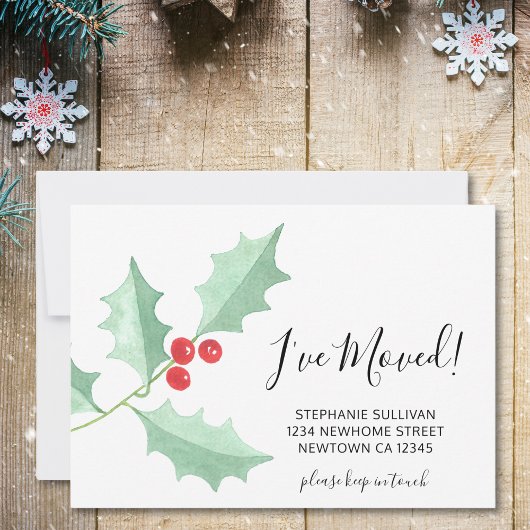 Ik heb Waterverf Holly Kaart van de Aankondiging v