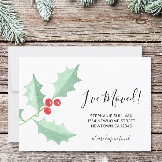 Ik heb Waterverf Holly verhuisd Aankondiging