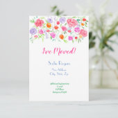 Ik heb Waterverf Rozen aangekondigd Aankondiging (Staand voorkant)