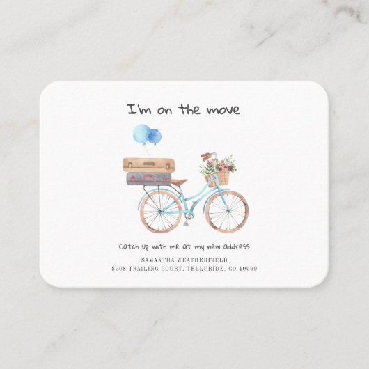 Ik heb Waterverf Verplaatsende Aankondiging Kaart  (Voorkant)