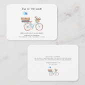 Ik heb Waterverf Verplaatsende Aankondiging Kaart  (Voorkant / Achterkant)