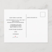 Ik heb Waterverf Wildflower Moving verplaatst Aankondigingskaart (Achterkant)