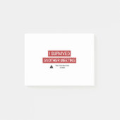 Ik heb weer een vergadering overleefd post-it® notes (Voorkant)