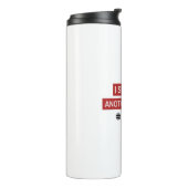 Ik heb weer een vergadering overleefd thermosbeker (Gedraaid links)