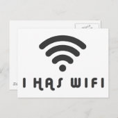 IK HEB WIFI INTERNET BRIEFKAART (Voorkant / Achterkant)