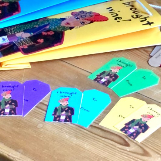 Ik heb wijn gekocht! cadeaulabel