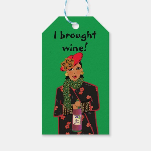 Ik heb wijn gekocht! Cadeaulabels (Voorkant)