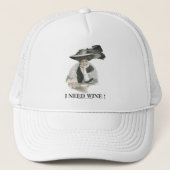 Ik heb wijn nodig. trucker pet (Voorkant)