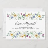 Ik heb Wildflower Moving Aankondiging verplaatst (Voorkant)