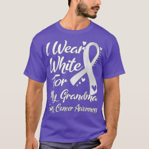 Ik heb wit Draag voor mijn oma Lung Cancer Awarene T-shirt