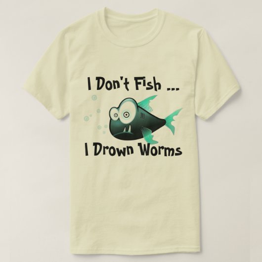 Ik heb Worms laten vallen T-shirt (Design voorkant)