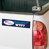 Ik heb WTF gestemd? Bumpersticker (Op Truck)