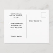 Ik heb Yellow Black Sunflower Announcement bezocht Aankondigingskaart (Achterkant)